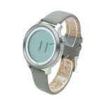 Reloj digital, estilo minimal con caja en acero y extensible en piel - Imagen 5