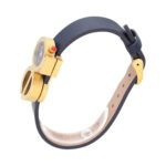 Reloj casual con logo como caja y carátula, correa de piel - Imagen 2