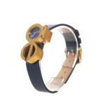 Reloj casual con logo como caja y carátula, correa de piel - Imagen 5