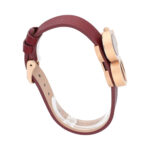 Reloj casual con logo como caja y carátula, correa de piel - Imagen 4