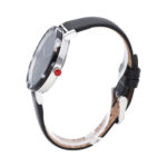 Reloj Cloe de piel genuina con caja en acero inoxidable y bisel de acetato con efecto mármol - Imagen 2