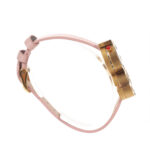 Reloj casual con logo doble como carátula y correa de piel - Imagen 2