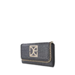 Cartera Flap Grande Look Animal Skin color Negro - Imagen 5