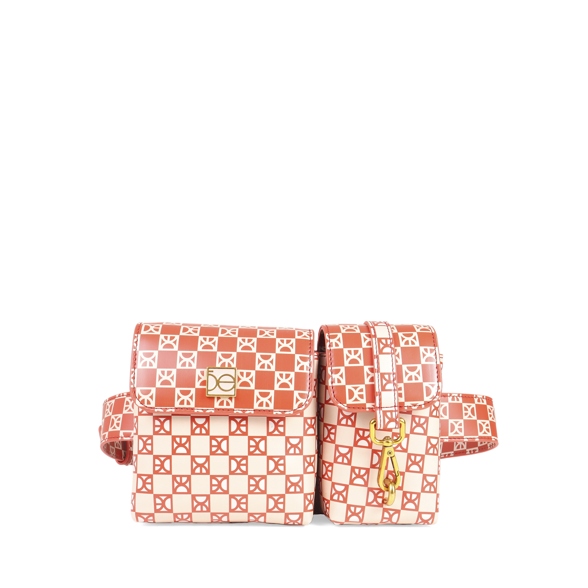 1BLCI22083MUL_1.jpg Cangurera Estampado Geométrico de Monograma Multicolor - Imagen 1