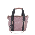Bolsa Tote Chica Monograma Brodado con Charm color Morado