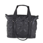 Bolsa Tote Grande Monograma Bordado con Charm color Negro - Imagen 3