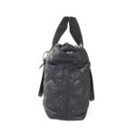 Bolsa Tote Grande Monograma Bordado con Charm color Negro - Imagen 4