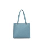 Bolsa Tote Mediana con Charm color Azul Celeste - Imagen 3