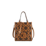 Bolsa Tote Chico Monograma Troquelado color Tan
