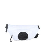 Cangurera Nylon Estampado Glossy color Blanco
