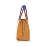 Bolsa Satchel Grande con Charm color Ocre - Imagen 4