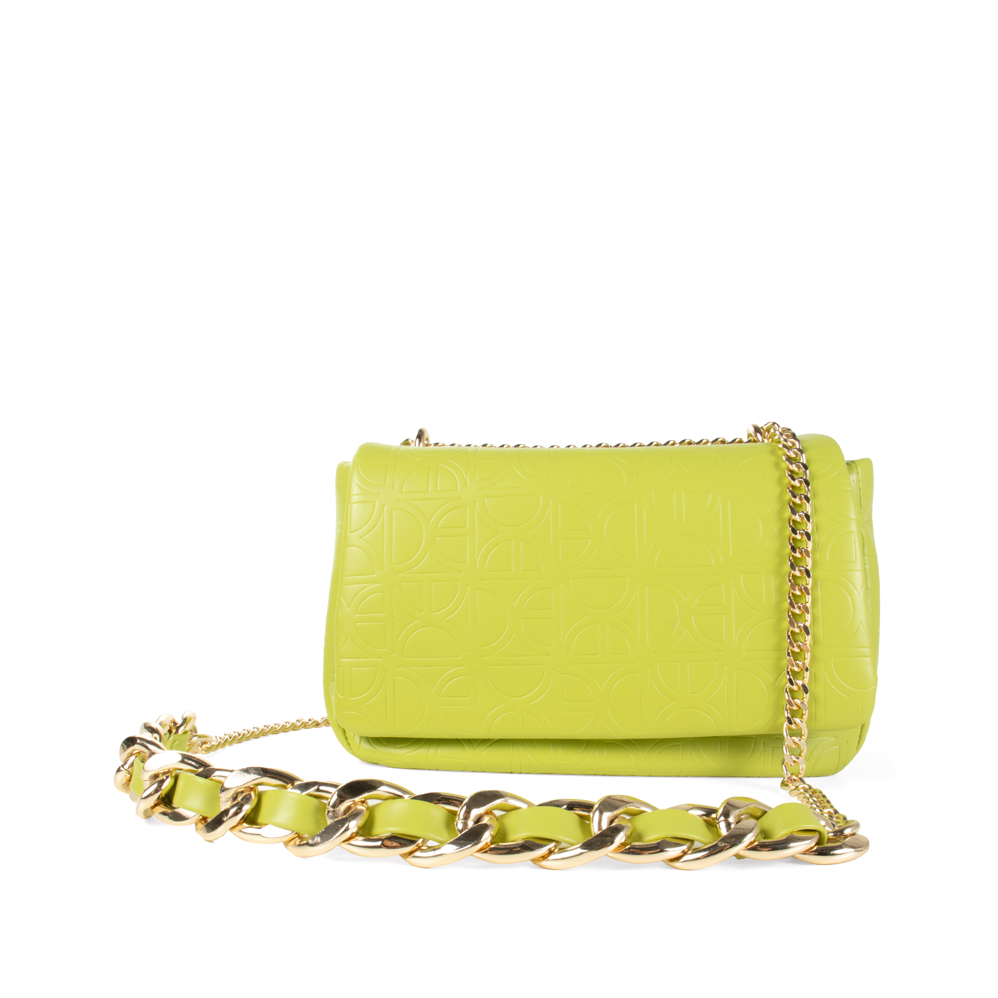 1BLCP24663VER_1-1.jpg Bolsa Crossbody Monograma Troquelado color Verde - Imagen 1