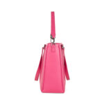 Bolsa Tote Grande con Charm color Rosa - Imagen 2