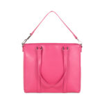 Bolsa Tote Grande con Charm color Rosa - Imagen 3
