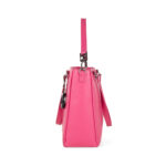 Bolsa Tote Grande con Charm color Rosa - Imagen 4
