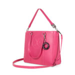Bolsa Tote Grande con Charm color Rosa - Imagen 5
