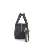 Bolsa Satchel Chica Textil con Monedero color Negro - Imagen 2