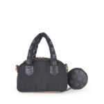 Bolsa Satchel Chica Textil con Monedero color Negro - Imagen 3