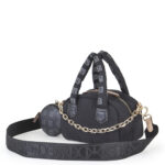 Bolsa Satchel Chica Textil con Monedero color Negro - Imagen 5