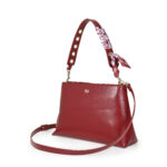 Bolsa Tote Look Glossy con Mascada color Rojo - Imagen 5