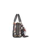 Bolsa Satchel Chica Textil con Mascada Multicolor - Imagen 2