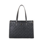 Bolsa Satchel Textura Alto Relieve color Negro