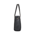 Bolsa Satchel Textura Alto Relieve color Negro - Imagen 4