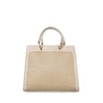 Bolsa Satchel 2 en 1 Chica Embozado color Beige - Imagen 3
