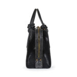 Bolsa Satchel Textil Clásica color Negro - Imagen 2