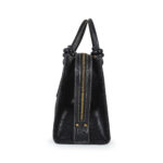 Bolsa Satchel Textil Clásica color Negro - Imagen 4