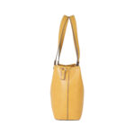 Bolsa Tote con Charm color Amarillo Ocre - Imagen 4