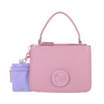Bolsa Satchel Tarjetero Desprendible color Rosa