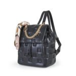 Mochila Acolchada con Mascada color Negro - Imagen 5