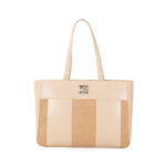 Bolsa Tote Grande Bordado de Monograma color Nude