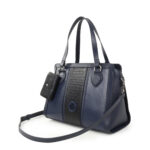 Bolsa Satchel con Monedero color Azul Marino - Imagen 5