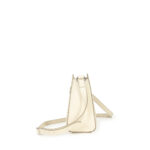 Bolsa Satchel Monograma Troquelado color Beige - Imagen 4