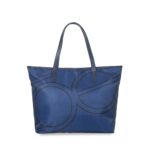 Bolsa Tote Nylon Monograma Estampado color Azul Marino - Imagen 3