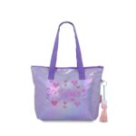 Bolsa Tote para Niña Textil color Morado