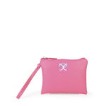 Cosmetiquera Chica Cierre Sencillo con Maneral color Magenta