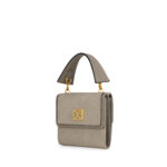 Cartera Flap Chica con Maneral color Gris - Imagen 3
