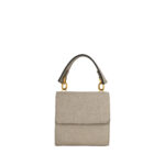 Cartera Flap Chica con Maneral color Gris - Imagen 5