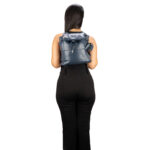 Mochila Mediana con Jareta color Azul Marino - Imagen 2