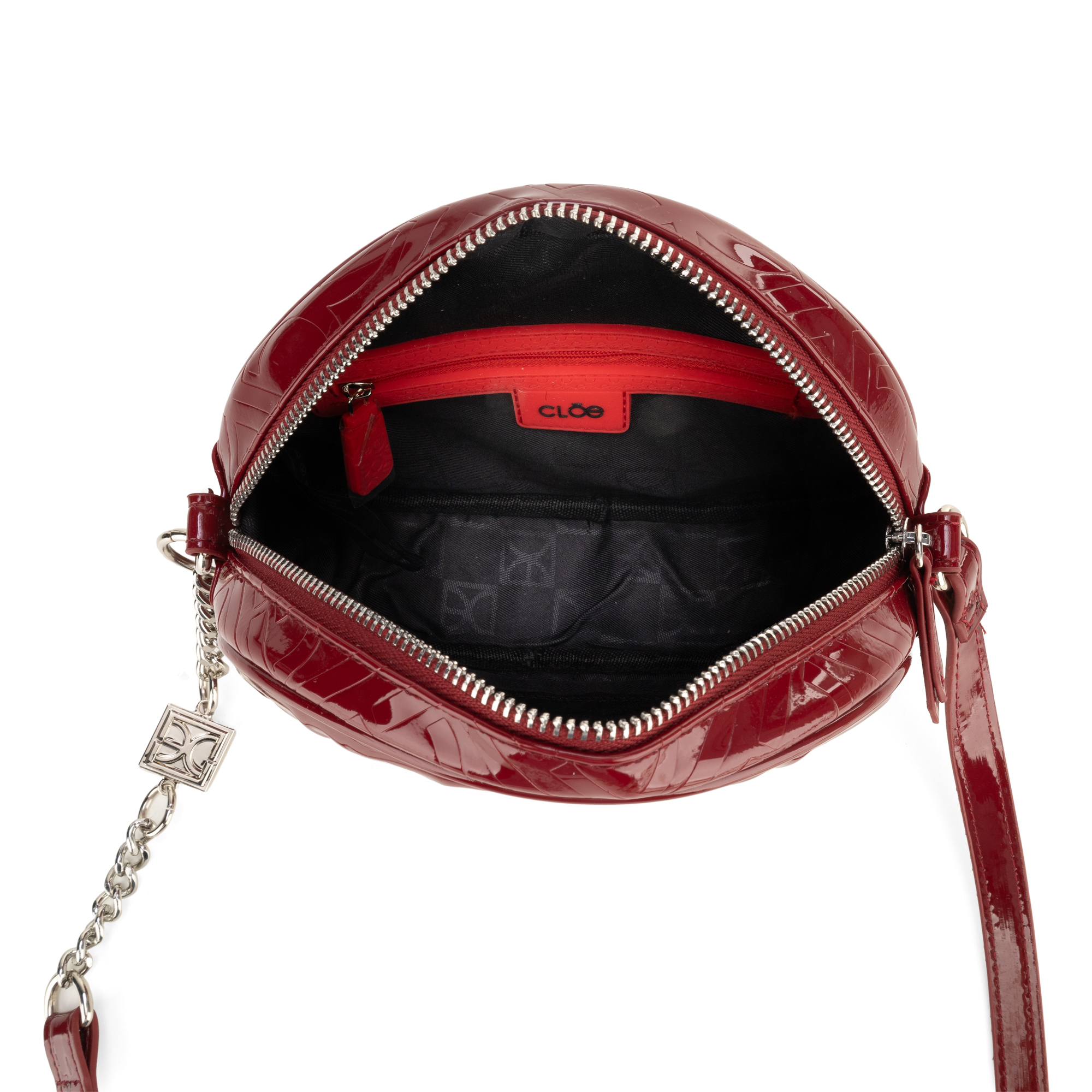 Bolsa Crossbody Chica Charol color Rojo Tinto – Cloe Factory Store