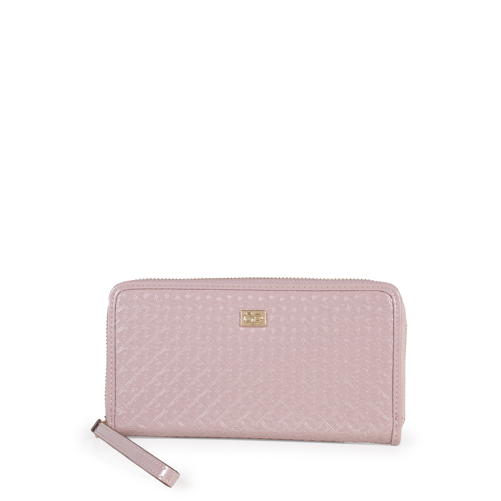 2BICI23449ROS_1.jpg Cartera Grande Cierre Sencillo Charol con Maneral color Rosa - Imagen 1