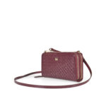 Cartera Grande Charol Doble Uso color Rojo Tinto - Imagen 5