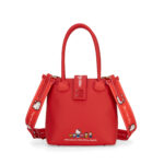 Bolsa Satchel Mediana Oe x Hello Kitty color Rojo
