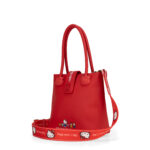 Bolsa Satchel Mediana Oe x Hello Kitty color Rojo - Imagen 3