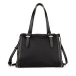 Bolsa Satchel Grande Textil color Negro