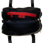 Bolsa Satchel Grande Textil color Negro - Imagen 5