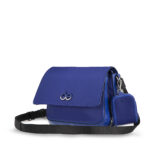 Bolsa Satchel Mediana Textil con Monedero color Azul - Imagen 3